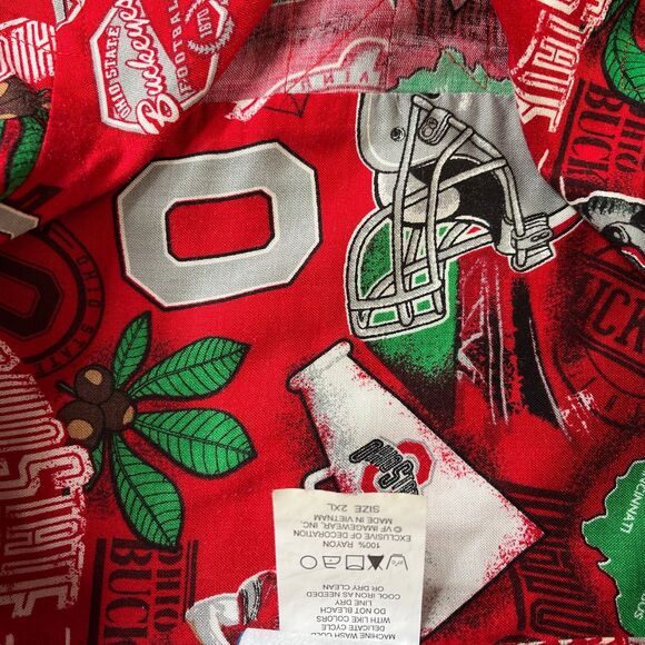Ohio State Buckeyes Shirt Men 2XL Red Floral Aloha Print NCAA All Over Print AOP - Picture 5 of 10